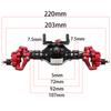 Front and Rear Portal Axle CNC Aluminum Alloy Anodized for 1/10 RC Rock Crawler Axial SCX10 II Spiral Gear 90046 90047 D90 RC4WD