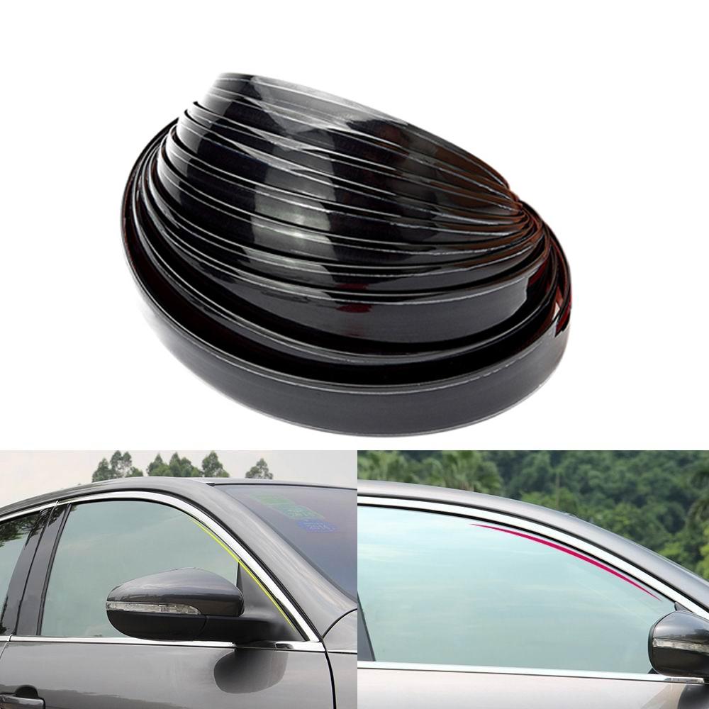 Buy Silver/Black Self Adhesive Car Mirror Bumper Protector Tape Side