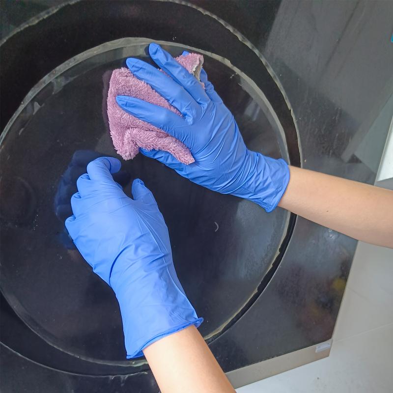 90/60/30PCSDisposable Blue Nitrile Gloves Waterproof Cleaning Gloves Suitable for Kitchen Cleaning Hairdressing Beaut Tattoo