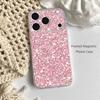 Dazzling Pink GIRL G-Glitter Phone Case For iPhone 17,16,15,14,13,12,11 Pro,Max,Plus,Mini,Air,E Magnetic Frosted Clear