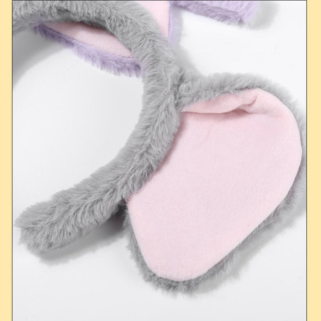 Eye Catching Elephant Cartoon Hairband Soft Plush Accessory Fashion Hairpieces Hair Ornament for Boys and Girls
