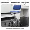 Adjustable Pedestal Stool 360-Degree Swivel Low-Back for Adults