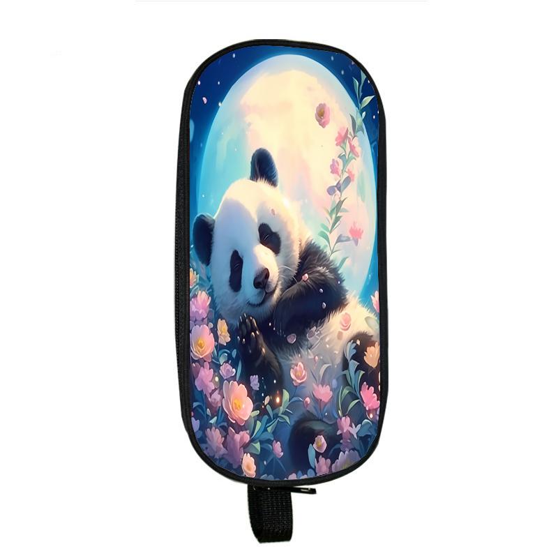 Capybara Cat Dog Pencil Cases Horse Tiger Panda Pencil Bag Wolf Pouch Holder Box for Girls Office Student Stationery Organizer School Supplies