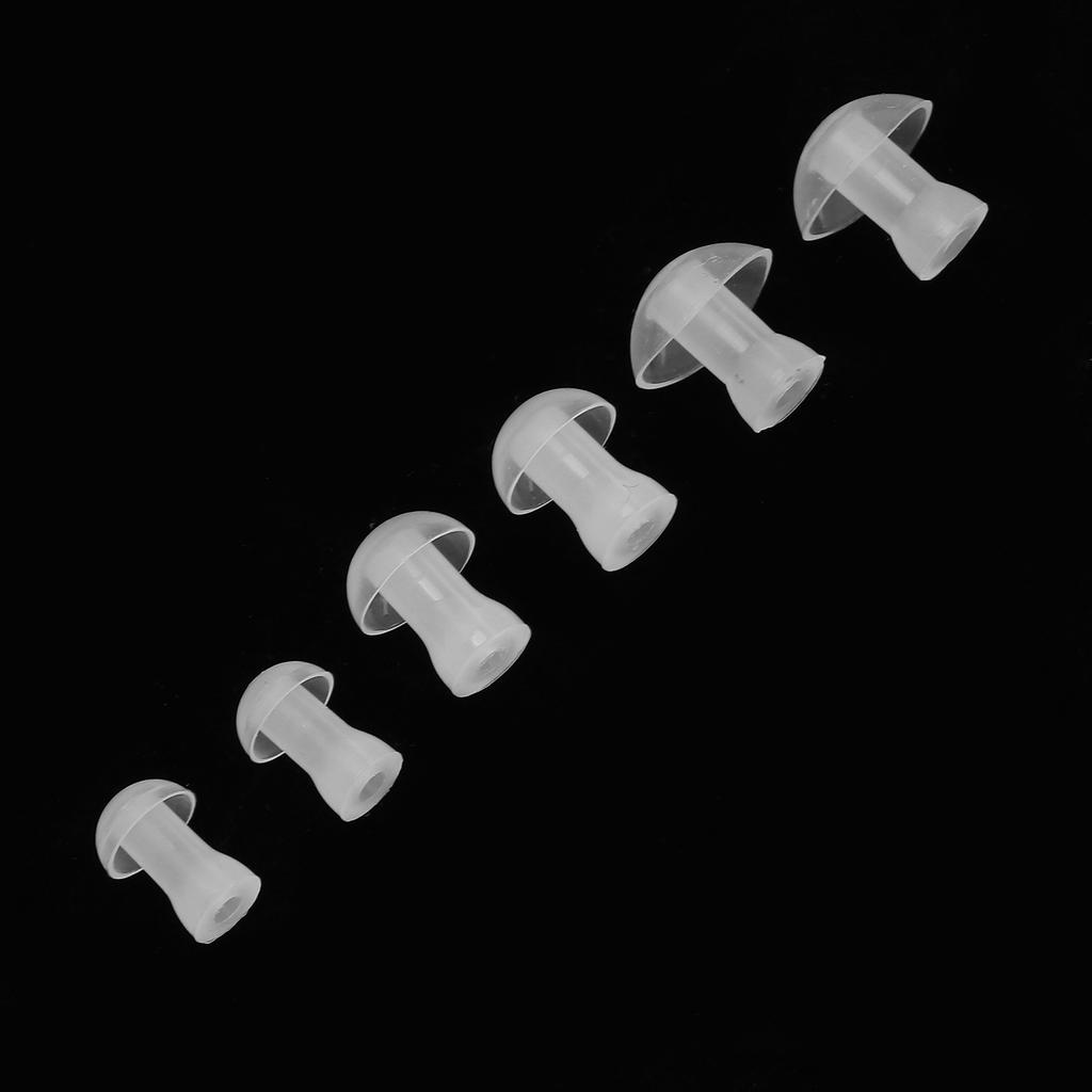 6pcs Hearing Aid Ear Tips Earplug Silicone Hearing Aids Buds Domes Ear Replacements
