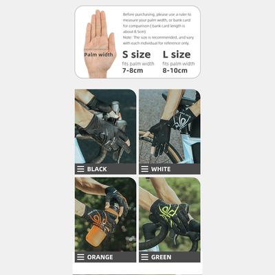 Guanti da ciclismo rinfrescanti Elasticità Guanti lavabili ad asciugatura rapida Guanti traspiranti a prova di sole Strada
