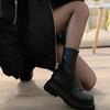 New Winter Punk Style Women Ankle Boots Fashion Thick Sole Zippers Short Boot Ladies Elegant Platform Flats Heel Shoes