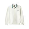 Sports League Series Stand Collar Zipper Comfortable Jacket Men Jackets Cotton-Candy-White L324M026-0074