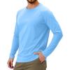 Men's Solid Color Raglan Long Sleeve Sports Top