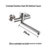 304 Stainless Steel Rotating Shower & Bathtub Faucet, Hot/Cold, Wall-Mounted, Concealed Installation.