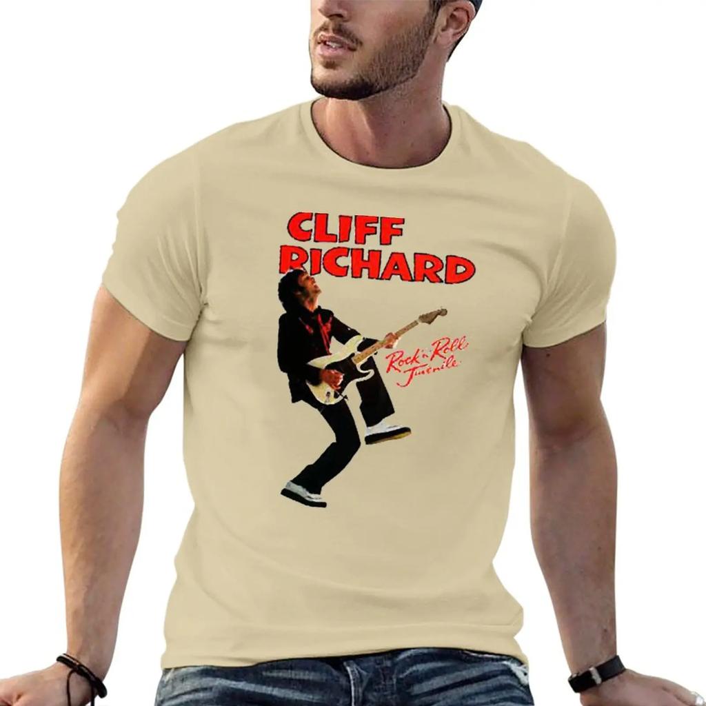 T-Shirt Cliff Richard magliette grafiche personalizzate t-shirt grafica oversize uomo