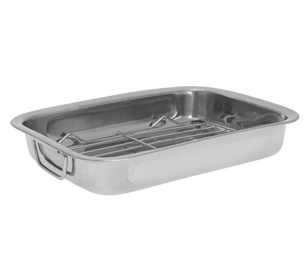 STEEL BAKING PAN WITH GRID 35cm KH-1377