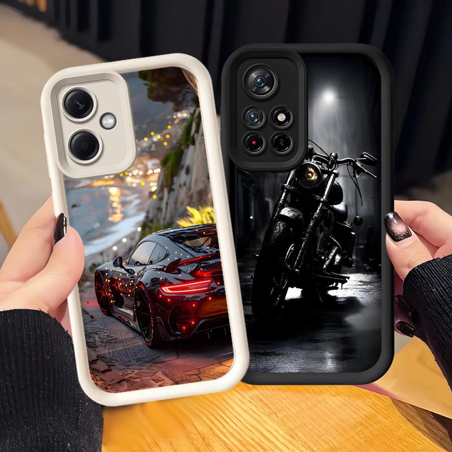 Luxury Supercar Car Phone Cover Case for Xiaomi Redmi Note 14 Pro Plus 12 11 11s 12s 13C 10 Note 13 A1 A2 A3 A4 12C 14C