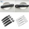 For Seat Leon MK1 Toledo Ibiza Arosa Cordoba Vario Altea ABS Chrome / Carbon Texture Exterior Door Handle Cover Protective Trim