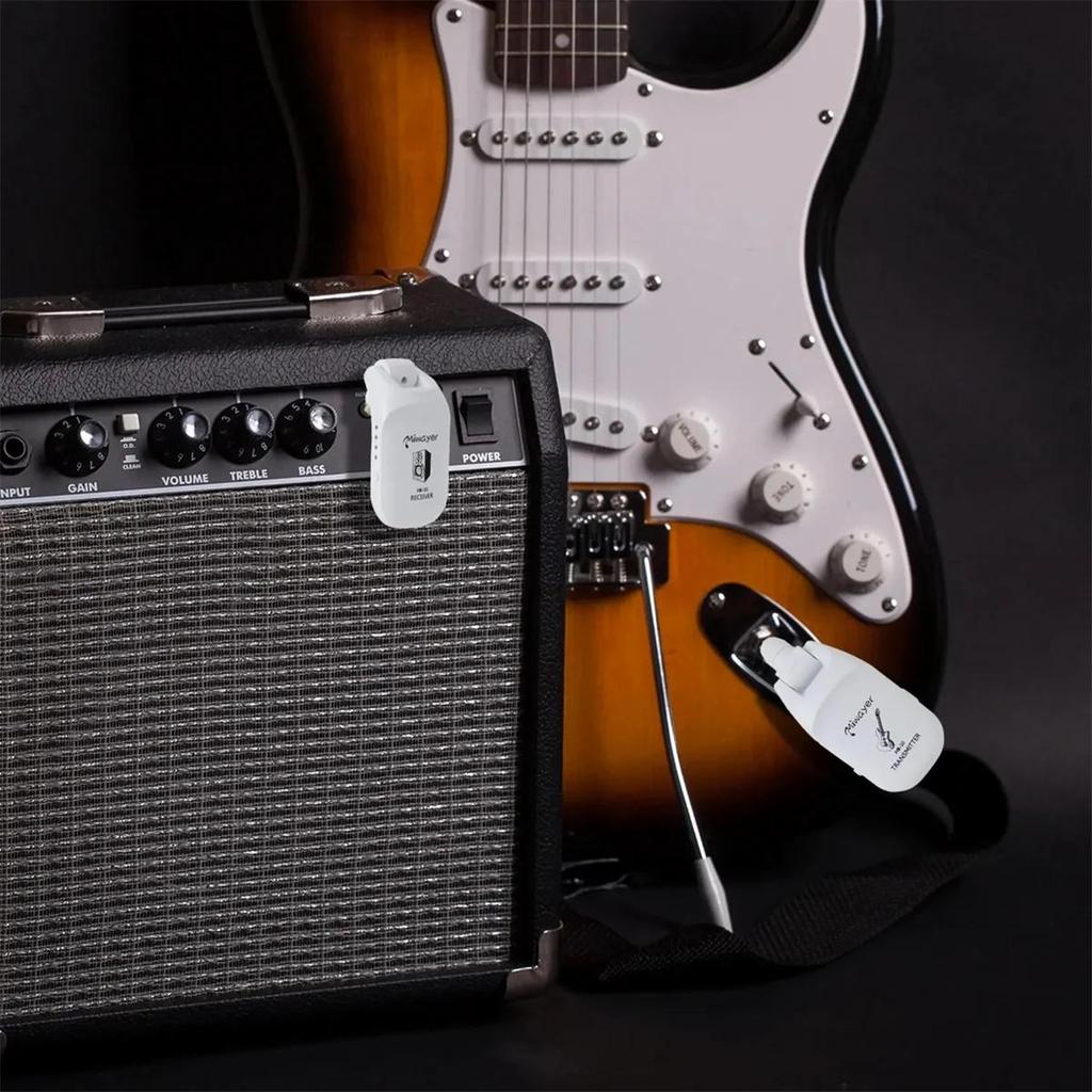 Guitar Wireless System HB-10 Audio Transmitter Receiver Rechargeable