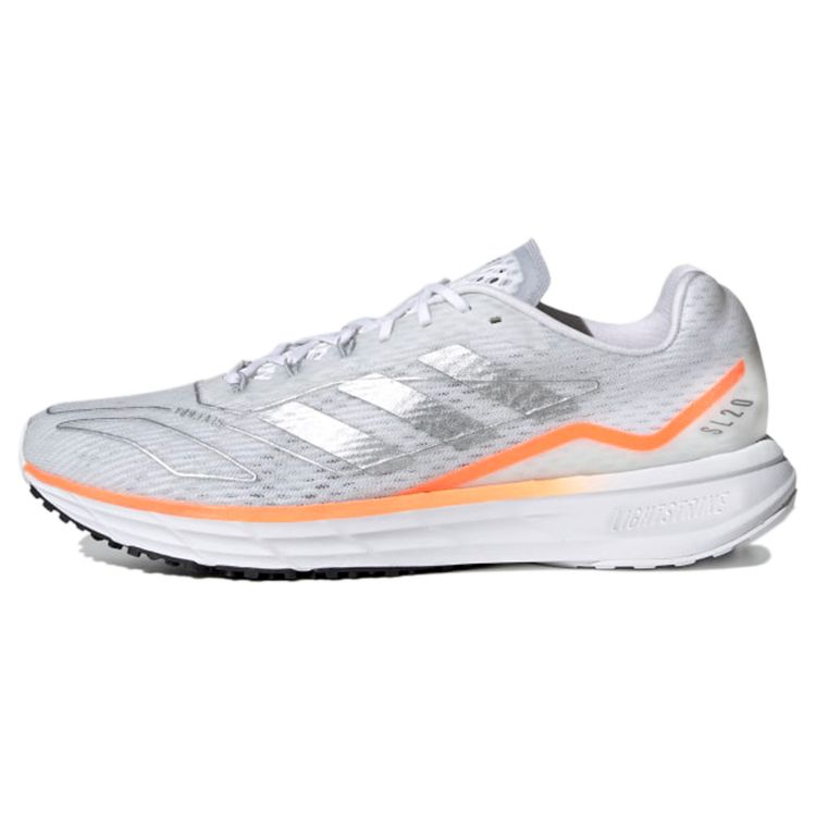 Adidas Sl20 Summer.Rdy Woven Texture Cushioning Slip Resistant Durable Low Top Marathon Running Shoes Men Running Shoes Silver FW9149 40⅔