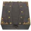 Vintage Wooden Treasure Chest Brown Decorative Storage Box Jewelry Organizer Home Tea Chest Organizer Wood Storage Case