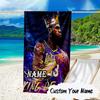 Custom Name James Legacy Sports Microfiber Beach Towel Super Soft & Absorbent for Bath, Beach, Travel Bath Time Accessory, Fan Gifts