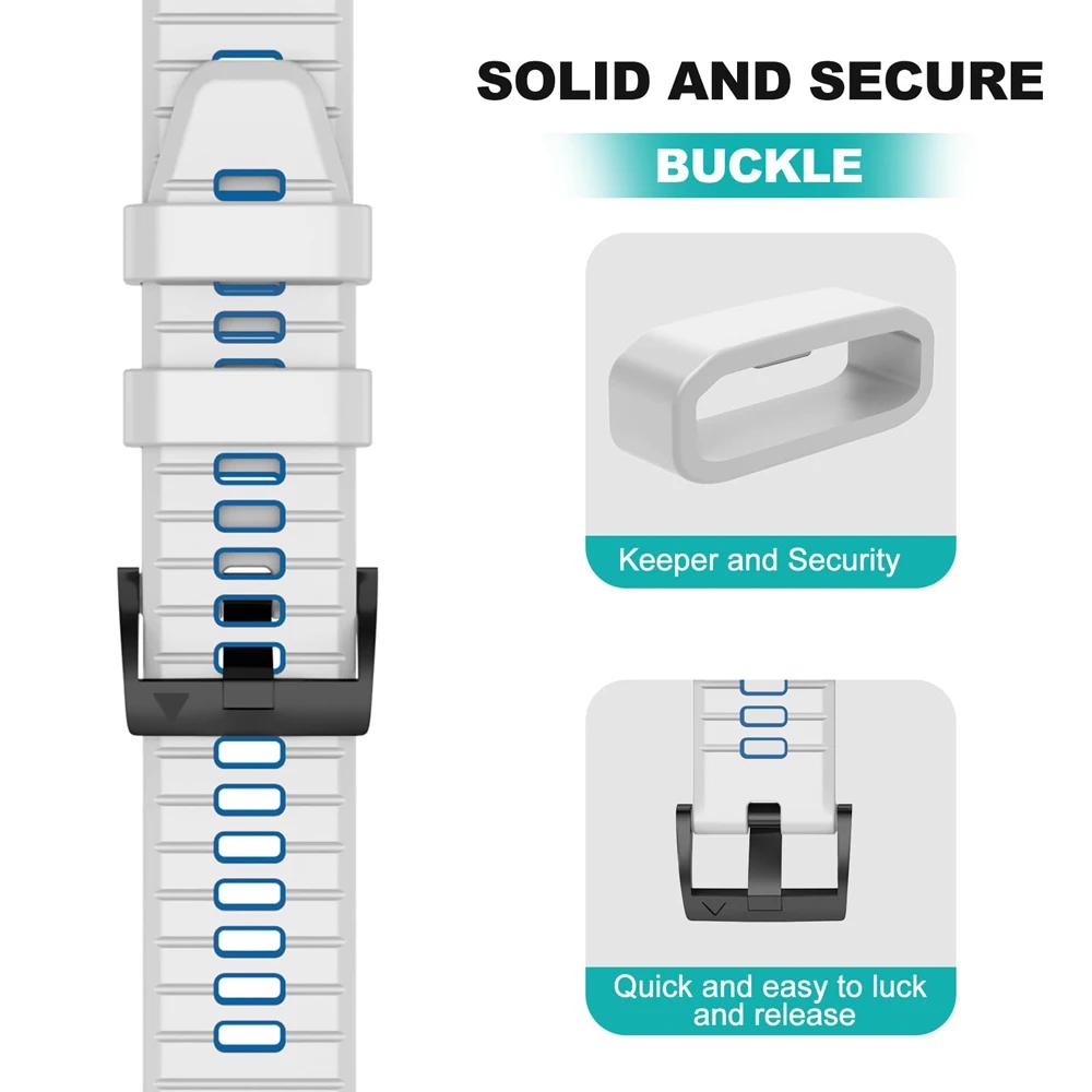 Sport Silicone Band For Garmin Fenix E 8 47mm 51mm 7 7X Bracelet For Garmin Enduro 3/Epix Gen Pro QuickFit 22mm 26mm Watch Strap