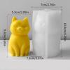 Premium Silicone Cats Candle Mold 3D Design Thermal Resistant 3D Candle Making Mold Ideal For Handmade Gifts