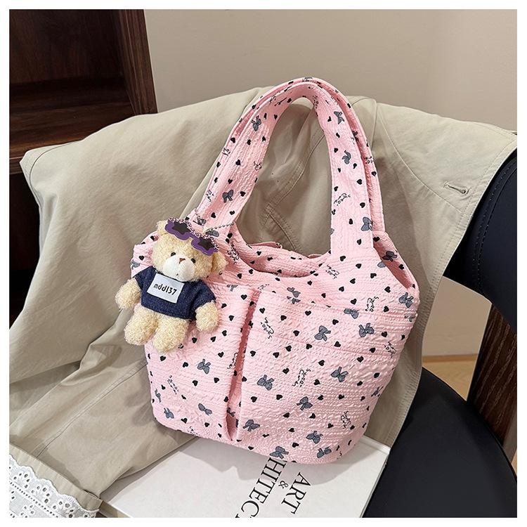 Lunch Box-style Fashionable and Fresh Large-capacity Hand-held Tote Bag
