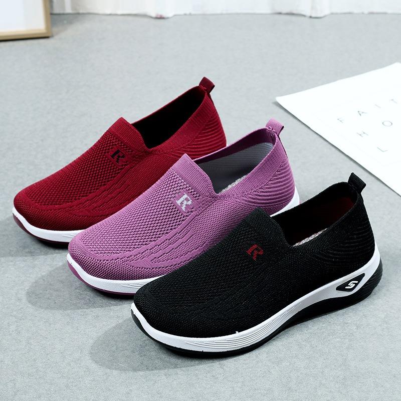 ****** ******* Cloth Shoes Women's S**t Sole One-pedal Walking Shoes Old Casual Shoes