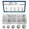 Nickel-plated Hex Nut Set Anti-skid Lock Nut Nut Cap 290Pcs Boxed Hex Nut M3M4M5M6