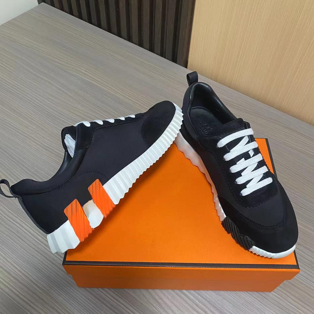 H Home Herren Leder Freizeitsneakers Schwarze Kleine Weiße Schuhe Paar Atmungsaktives Netz Herrenschuhe