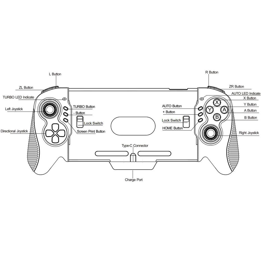 Handheld Grip Switch Controller Joypad For Nintendo Switch / Switch Oled