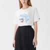 Fila Dolphin Print Casual Sports Short Sleeve T-Shirt Women Tops White F51W128107F-WT
