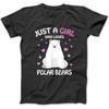 Just A Girl Who Loves Polar Bears Girls Polar Bear Gift T-Shirt, Sweatshirt, Hoodie for Men Women Kids Made In Canada Black
