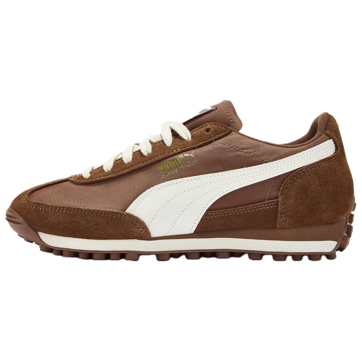 

Puma Easy Rider Comfortable Fit Low-Top Lifestyle Sneakers Unisex sneakers Brown White 410049-01 36