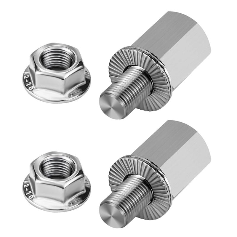 A89E-Universal Bicycle Hub Hitch Adapter, M10x1.0 Thru Axle Adapter, Bicycle Trailer Coupling Connector серебряный