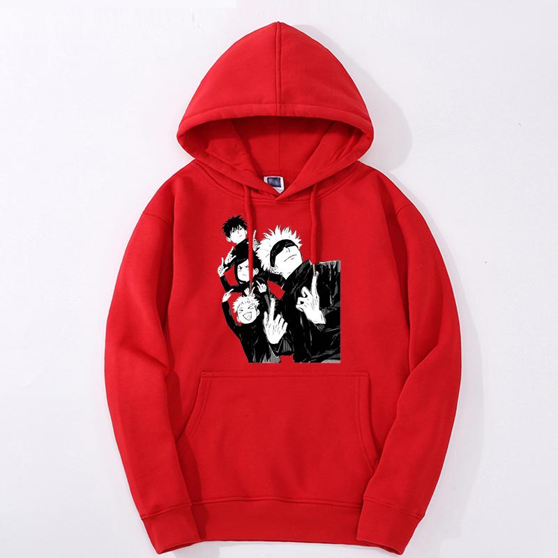 Jujutsu Kaisen Gojo Satoru Anime Graphic Hoodies Vintage Oversized Hooded Hip Hop Long Sleeves Cotton Hoodie Men Women Clothes
