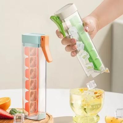 Ice Cube Mold with Hand Press Ice Maker 6-Grid Ice Cube Tray Cup Ice Tray for Refrigerator Ice Storage