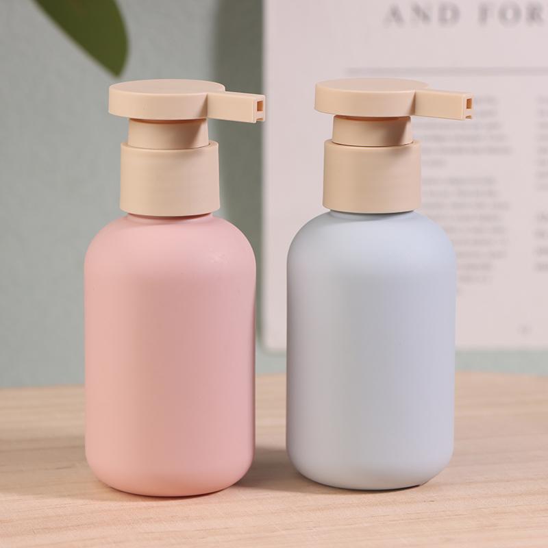 2 ks 100/200 ml Modrá Zelená Růžová Prázdná Plastová Pumpa Láhev na Mléko Šampon Láhev s Víčkem Nádoby na Kosmetiku Plnitelné Lahvičky