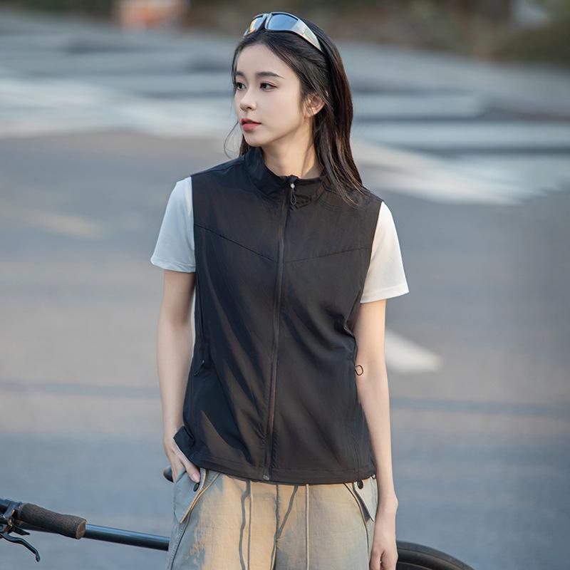 Women's & Men's Quick-Drying Outdoor Vest: Hiking, Fishing, Camping, Volunteer Work, Stand-Up Collar