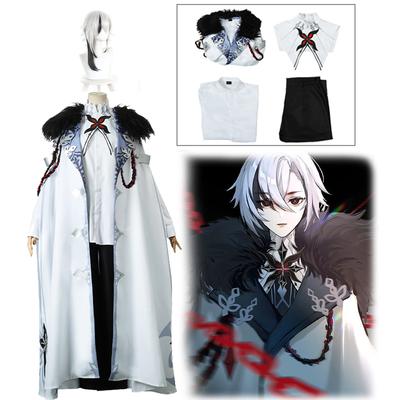 Spill Anime Fatui The Knave Arlecchino cosplay kappe halloween klær Uniform New Skin
