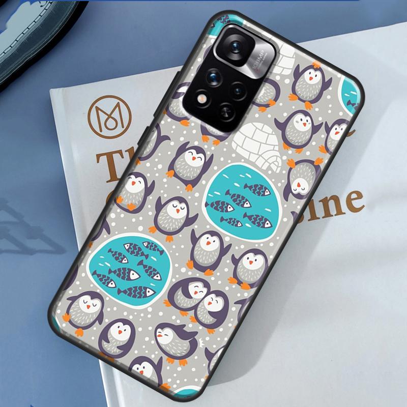 Cartoon Penguin Case For Xiaomi Redmi Note 13 12 11 9 10 14 Pro 9S 10S 11S 12S Redmi 14C 10C 12C 13C Cover