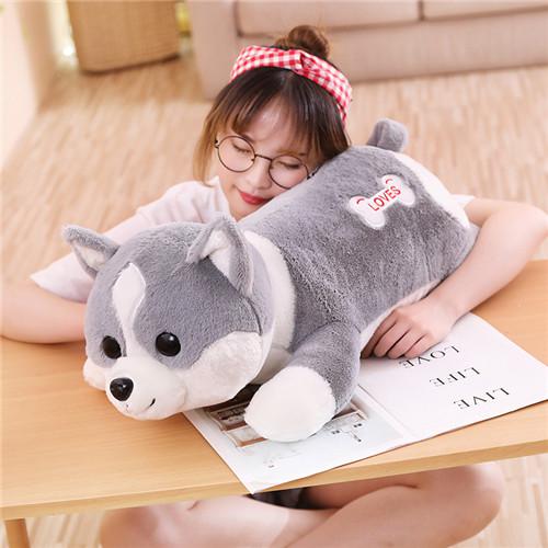 New60-100cm Cute Corgi Dog Plush Toy Lovely Christmas Gift for Kids Stuffed Soft Animal Cartoon Pillow  Kawaii Valentine Present