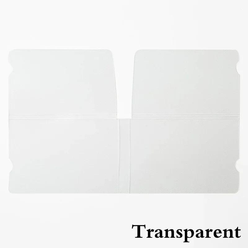 

10 шт./набор Портативная сумка для хранения масок Складной зажим для хранения масок Защитная крышка 10pcs set прозрачный