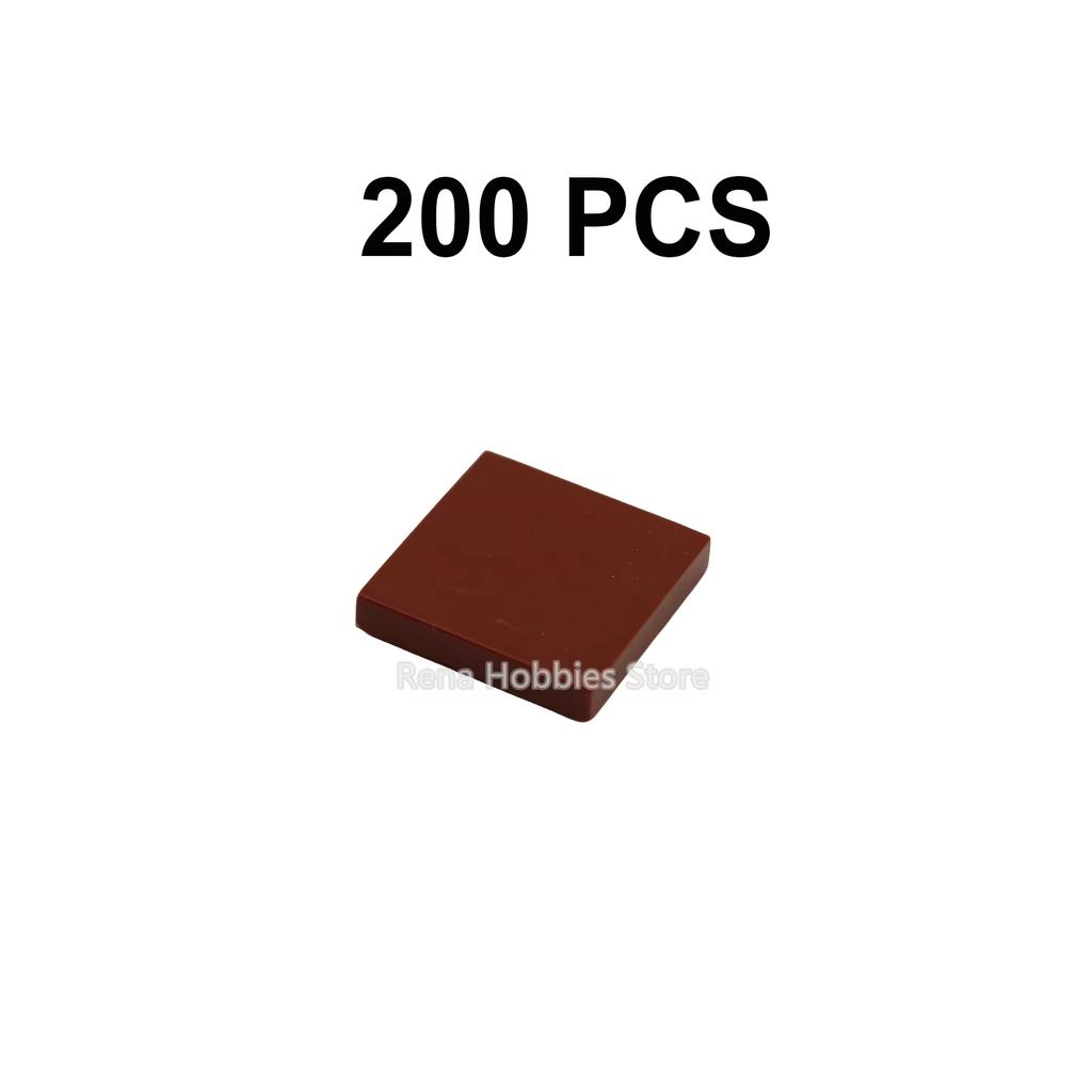 200pcs 3068 FLAT TILE 2X2 Ceramic Tile Bricks DIY MOC City Building Blocks Figure Educational Creative Toys