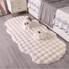 Cream Style Irregular Bubble Fleece Carpet - Thick Plush for Bedroom, Living Room, or Bay Window