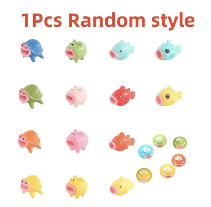 Micro Soft Squeeze Sensory Toy Stretch Squeeze Cute Turtle Squeeze Toy Pufferfish Pig Fish Fidget Toy Stress Cartoon Toy