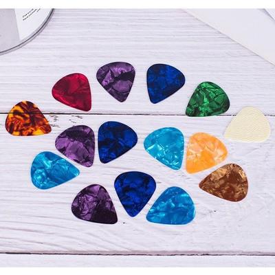 Colored Celluloid & ABS Guitar Picks, Ebonite Fingerpicks for Strumming