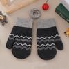 Warm Kids Winter Gloves Windproof Knitted Gloves Cute Children Mittens for 0-3 Years Old Toddler