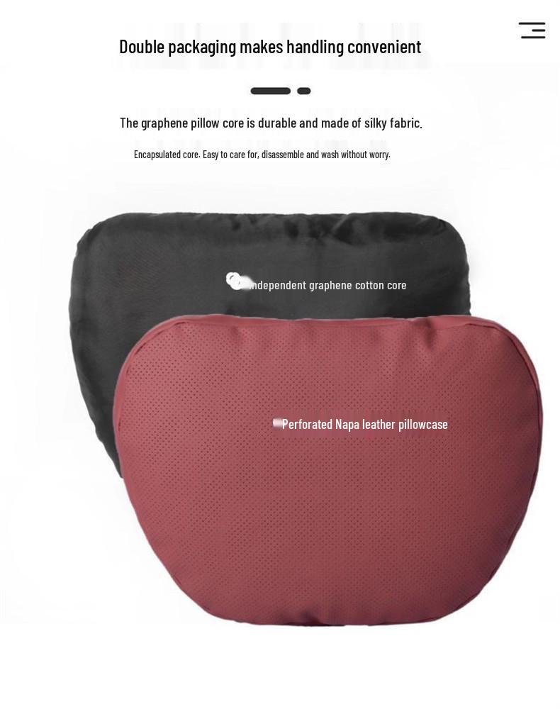 Mercedes Compatible Lumbar & Neck Support Car Headrest Pillow for E-Class, GLC, GLE, GLS