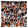 60 Sheets Black Girl Graffiti Stickers for Luggage, Computers, and Helmets