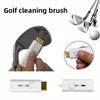 Durable Double-Sided Copper Bristle 1pc Golf Club Head Cleaning Brush, White | Essential Golf Accessory for Enhanced Performance, Golf Accessories