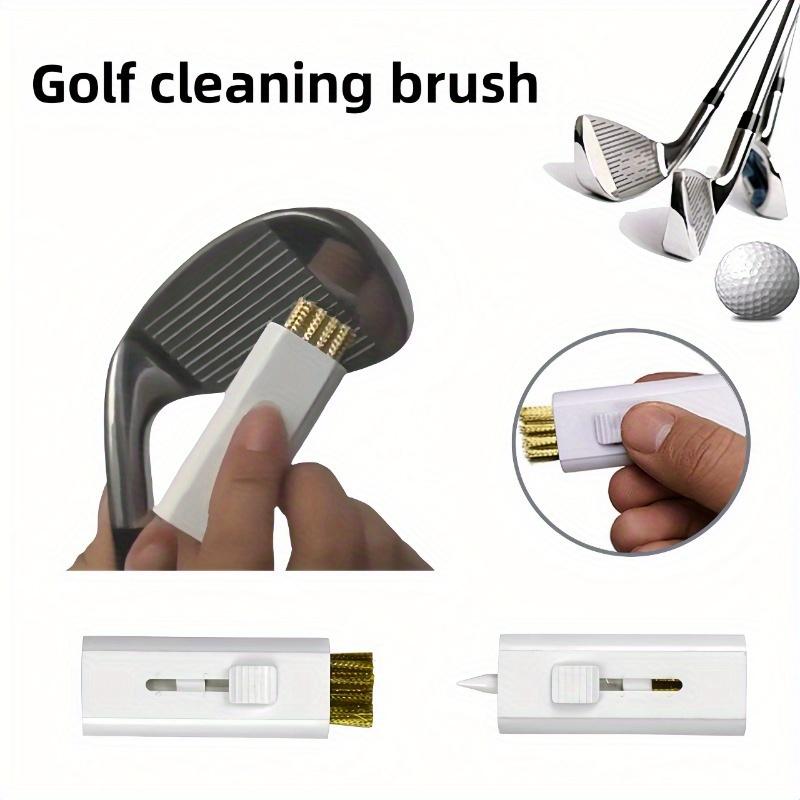 Durable Double-Sided Copper Bristle 1pc Golf Club Head Cleaning Brush, White | Essential Golf Accessory for Enhanced Performance, Golf Accessories