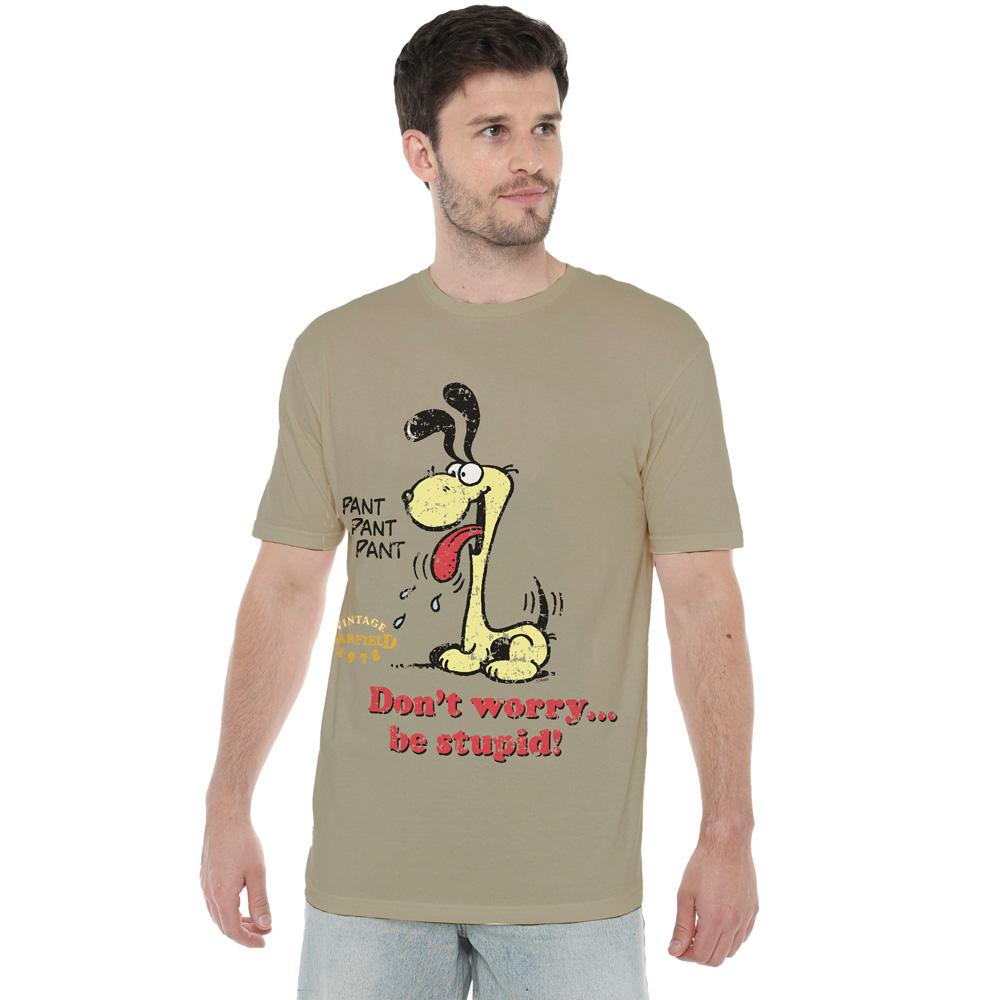 Garfield Mens Don´t Worry Be Stupid T-Shirt